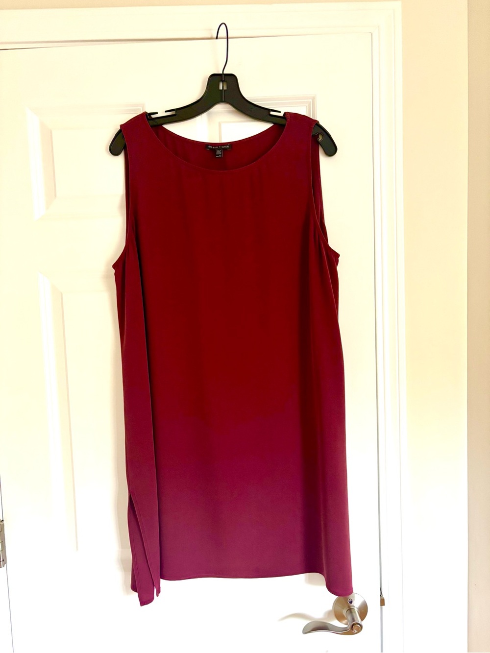 Burgundy Eileen Fisher mini dress, great conditions